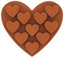 Silicone Chocolate Hard Candy Mold Set Heat Resistant - 2 Piece Set - 5.5&quot; x 5.5&quot;, 8&quot; x 4&quot; N2