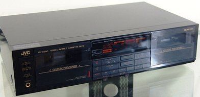 Vintage JVC TD-W660J Recordable Stereo Double Cassette Tape Deck Complete with Remote and Audio Video Cables -... N3