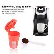 Powstro Reusable Coffee Filter, 2pcs Refillable Compatible with Keurig 2.0 K-Carafe (with Coffee Spoon) N7