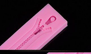 eTongue Zipper Silicone Baking Fondant Cake Mold Sugarcraft Decoration Tool N4