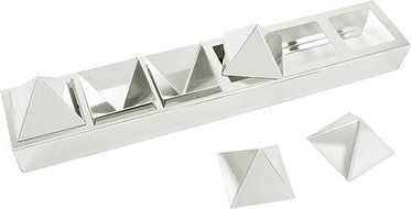 Fat Daddio&#039;s Pastry Ring Pyramid Base Stainless Steel 20-Gauge Pastry Ring, 15-3/4-Inch by 4-Inch by 2-Inch