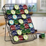 Universal K-cup Storage Rack 35 Capacity Can Be Used on Countertop, Inside Drawer or Mount on Wall, Matte Black... N2