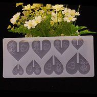 Y&amp;XL&amp;H DIY 3D Love Heart Brick Shape Chocolate Plugin Mold for Cake Decoration Silicone Material N2