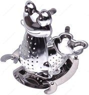 Kafuh FJT019 Stainless Steel Push Style Ball Tea Infuser N12