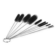 8 Inch Nylon Tube Brush Cleaning Set with Wire Loop Handle ( 10 pieces )