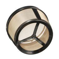 KINGSO Basket-Style Gold Permanent Coffee Filter for 4 Cups Pack of 2 N5