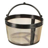 KINGSO Basket-Style Gold Permanent Coffee Filter for 4 Cups Pack of 2 N6