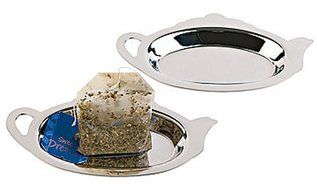 Tea Bag Rest, Stainless Steel, Set of 2