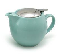 ZEROJAPAN 15oz Round Teapot with SLS Lid and Infuser (Turquoise) N17