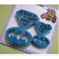 Batman Superman Cookie Cutter Biscuit Mold 4PCS Set N4