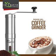 Manual Coffee Grinder, Premium Stainless Steel, Acrylic Glass, Ceramic Burr Grinder, Durable Coffee &amp; Spice Mill... N4