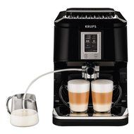 KRUPS EA8808 2-IN-1 Touch Cappuccino Fully Automatic Espresso Machine, 57-Ounce, Black N4