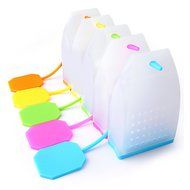 Silicone Tea Bags, Ououdee 5-Pack Reusable Loose Leaf Tea Infuser Strainer for Tea Cups, Mugs and Teapots-BPA... N7