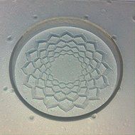 Flexible Resin Mold Crown Chakra 2" x 1/4" Deep N2