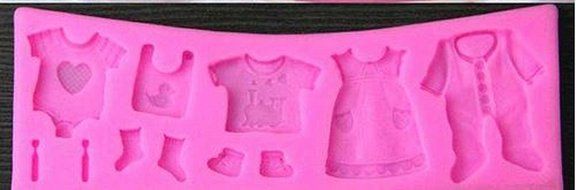 Baby Cloth Shaped 3D Silicone Fondant Mold Cake Decorating Tool and Cupcake Mold N7