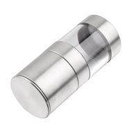 4U-Lucky Manual Stainless Steel Salt Pepper Mill Grinder Muller Silver Home Kitchen Tool