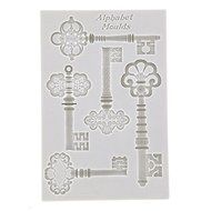 Keys Set of 5 Mold by Alphabet Moulds N2