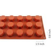 Baking Mold Silicone Mini 15-Cavity Silicone Ice Cube Chocolate Cake Mold Cookies Mold Soap Jelly Candy Bakeware... N5