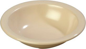 Carlisle 4352925 Dallas Ware Melamine Grapefruit Bowl, 10 oz. Capacity, 5.95 x 1.54&quot;, Tan (Case of 48) N4