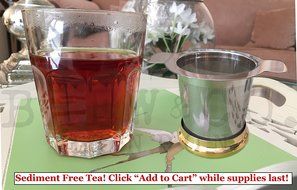 Premium Loose Tea Infuser - Extra Fine Mesh Stainless Steel Strainer - Multi Cup Filter with Coaster Drip Tray... N10