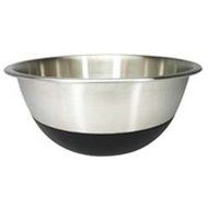 Amco Stainless Steel Mixing Bowl with Non-Skid Silicone Bottom, 6-1/2-Quart