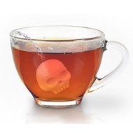 Helencasa Silicone Tea Bones Skull Tea Infuser Filter Diffuser Loose Leaf Leaves Silicone Tea Strainer (1) N5