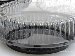 9 Inch High Dome Plastic Disposable/Reusable Pie Carrier #WJ43 (10)