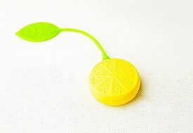 Hot sale cute Lemon Silicone Loose Tea Strainer Herbal Spice Infuser Filter Tools(2 Pcs Yellow) N2