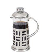 French Press Coffee Maker - Single Serve - Decorative Heat Resistant Glass &ndash; Stainless Steel Plunger N4