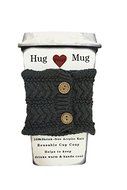 Hug Your Mug Cup Cozy, Reusable Coffee Sleeve Hand Protector Drink Grip for Paper Cups N4