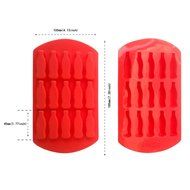 Yunko Bakeware 15 Cavity Cola Bottle Mold Silicone Ice Cube Mold Candy Chocolate Mold N2