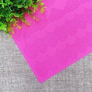 Sher Sugar Royal Lace Border Mold, Silicone Texture Cake Lace Mat,Wedding Fondant Lace Mold N2