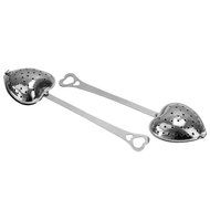 2Pcs Stainless Steel Heart Tea Infuser Steeper Strainer Spoon Handle Shower N3