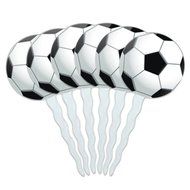 Set of 6 Cupcake Picks Toppers Decoration Sports and Hobbies - Bowling Ball N44