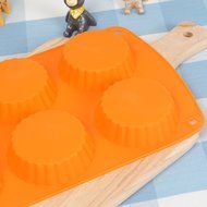 Webake 6-Cavity Cake Mold for Homemade Tart, Bundt, Cheesecake, Pudding, Jello, and More N14