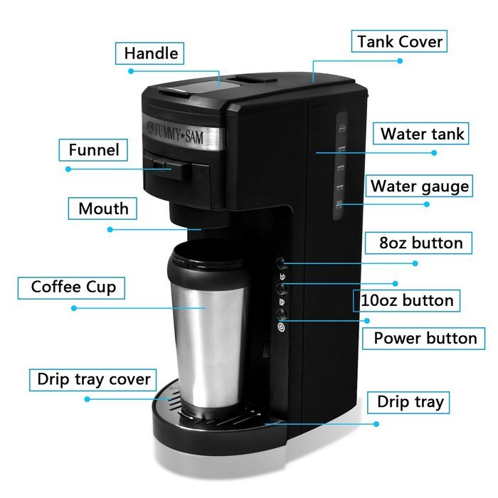 Coffee Cup Set Yummy Sam Stainless Steel 140ml Coffee / Milk Cup with Spoon and Saucer Double Wall Beverage Mug... N14