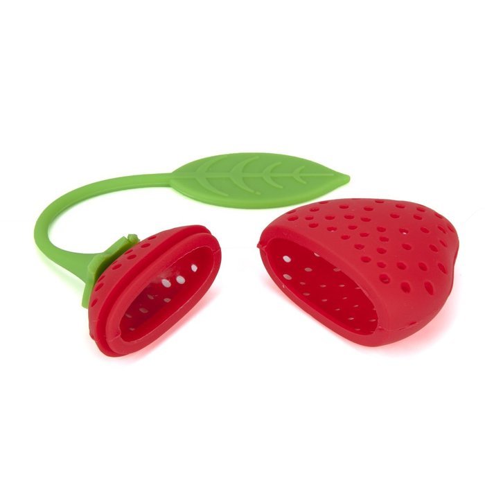 KookieMonsta Colorful Fantastic Silicone Strawberry Shape Mini Reusable Tea Infuser Strainer Teapot Teacup N2