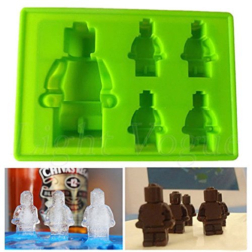 Minifigures Lego Style Gummy Candy, Jelly, Soap, Chocolate Mold - 100% Food Grade Silicone, Mobi Kitchen N6