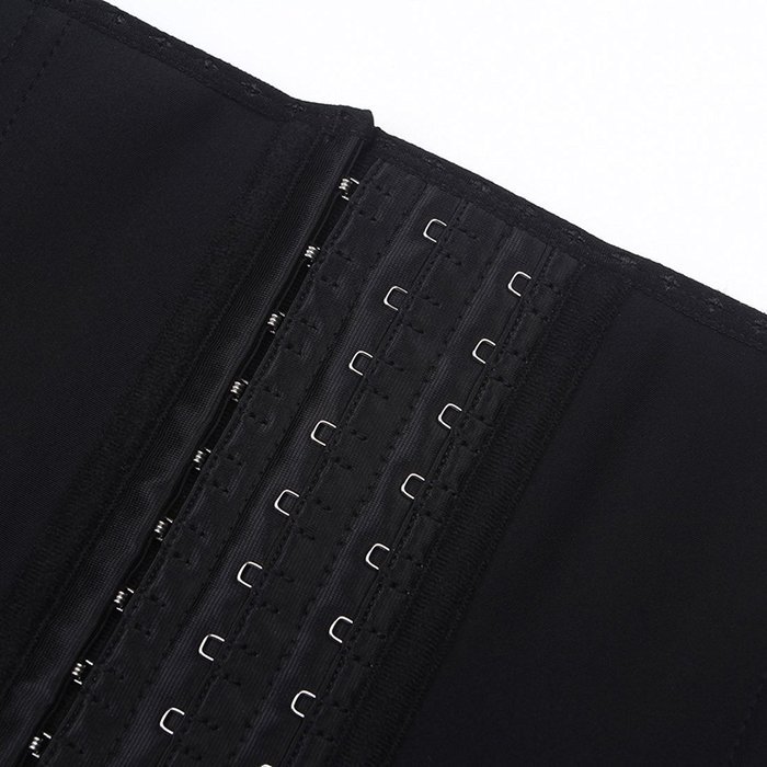 Junlan Latex Waist Cincher Waist Trainer Trimmer Long Torso with 3 Hook Rows N13