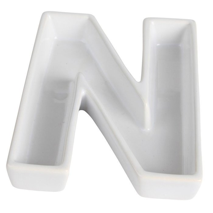 Ivy Lane Design Ceramic Greek Alphabet Dish, Nu