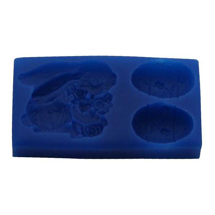 First Impressions Molds SE194 Silicone Mold, Bunny with Eggs N2