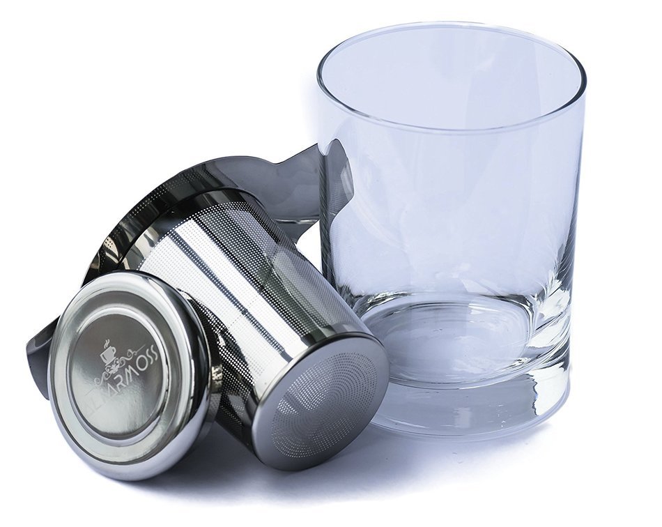 ALTARMOSS Tea Infuser Stainless Steel Extra-Fine Best Brew-in-Mug - Standard Size Tea Strainer with Lid (1, 2.2... N4