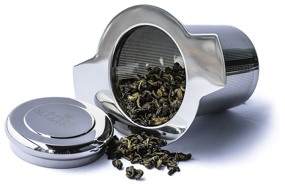 ALTARMOSS Tea Infuser Stainless Steel Extra-Fine Best Brew-in-Mug - Standard Size Tea Strainer with Lid (1, 2.2... N5