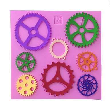 Y&XL&H Large Gears Type Candy Fondant Cake Molds For The Kitchen Baking Molds
