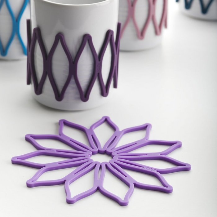 Toast Living USA Bloom-Cup Sleeves Set, Multicolored N2