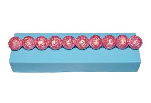 NY CAKE Silicone Bead Maker, Roses 10 Cavities 14 Mm