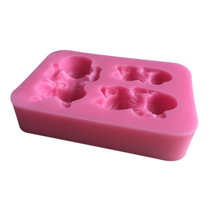 LYNCH 3D Silicone Mold Sleeping Baby Shape Soap Mould For Wedding Decoration,Pink N4