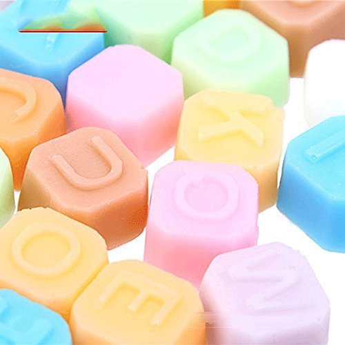Anyana Square English Letters Shaped Cake Decoration Tools ,Flexible Silicone Chocolate Mold Jelly Ice Molds Silikon... N2