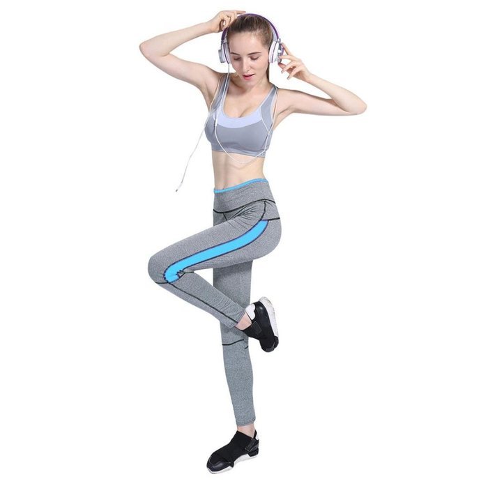 PHOTNO Women Sports Trousers Athletic Gym Fitness Yoga Leggings Pants N15