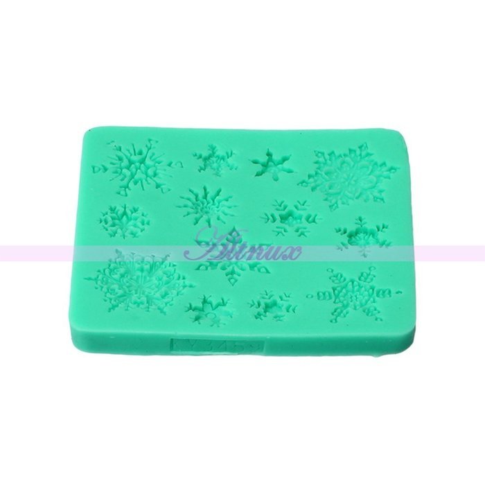 Generic Silicone Snowflake Mould Lace Fondant Cake Sugercraft Pastry Baking Tools N2